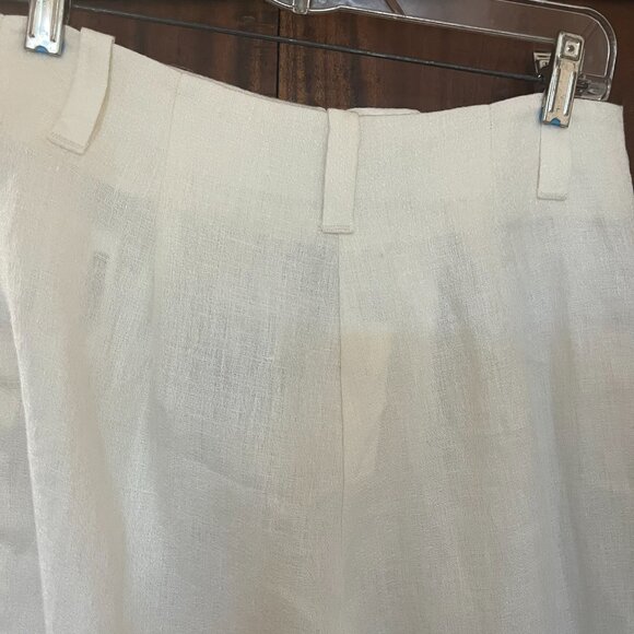 Massimo Dutti Studio NWT Wide Leg Linen Trousers, Sz 6 - Picture 4 of 8